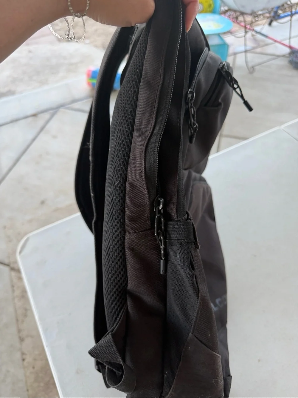 Volcom Black Men's Everyday Backpack with Front Zip Pocket